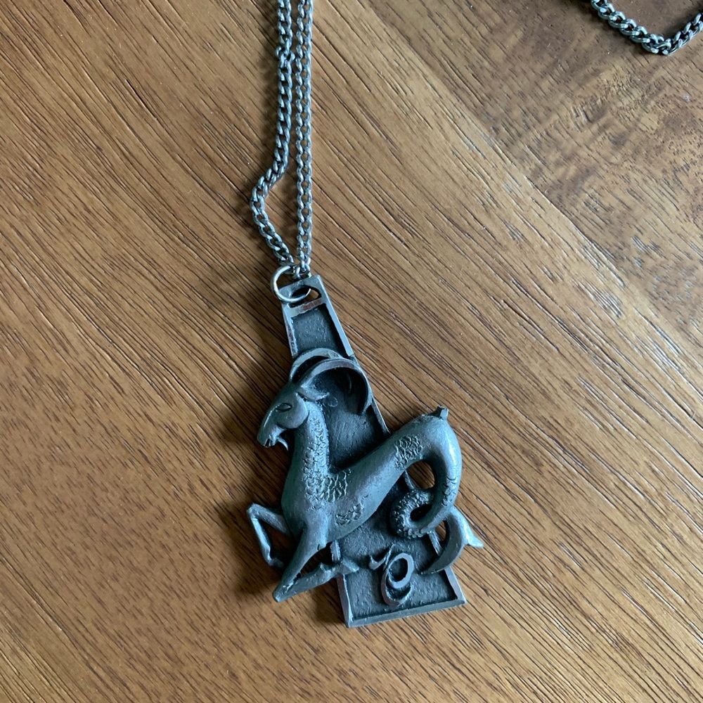 Vintage Capricorn Necklace